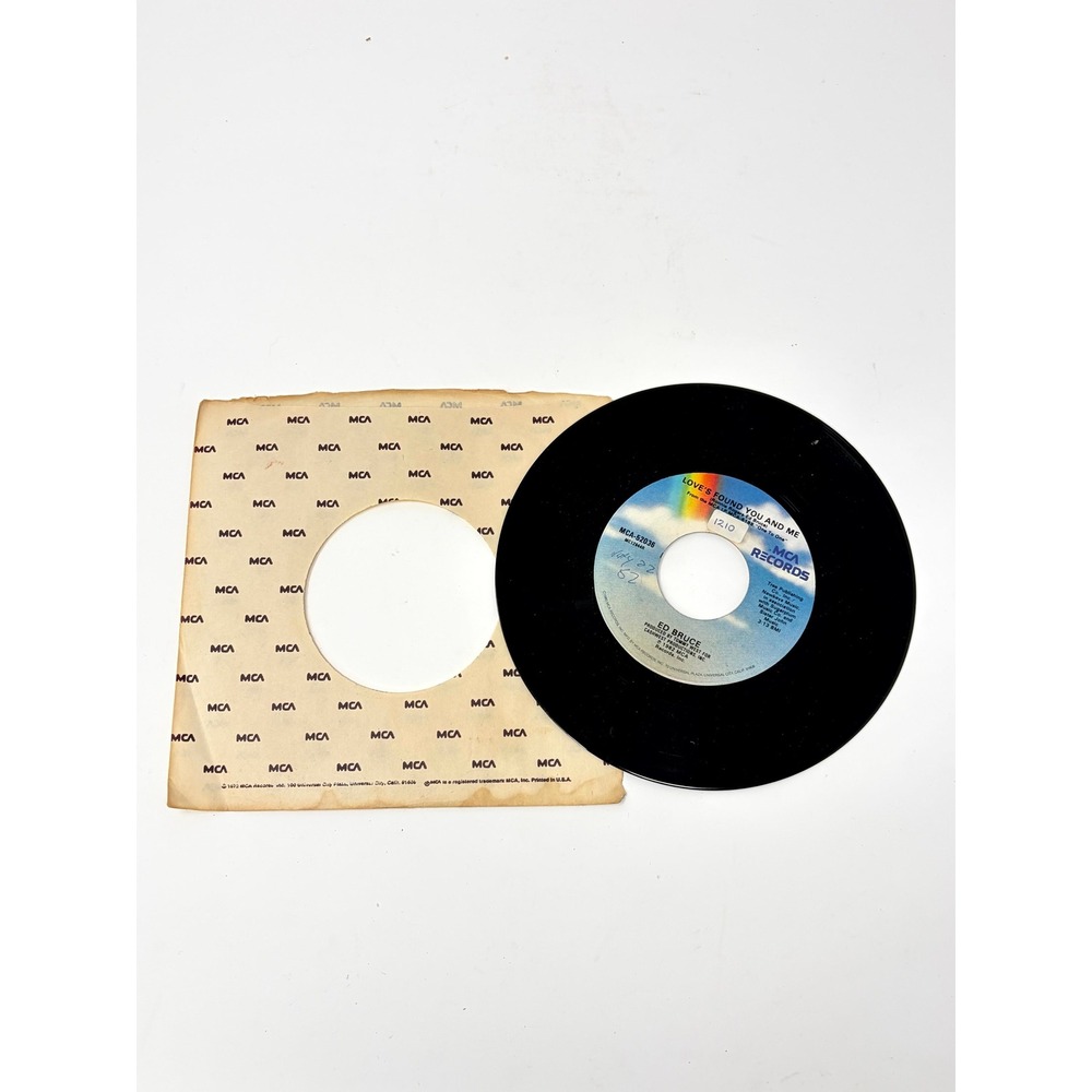 Ed Bruce Love's Found You and Me I Take the Chance 7" 45 RPM Vinyl Record